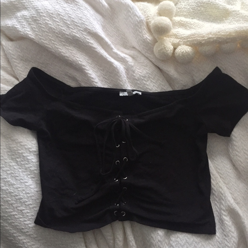 Charlotte Russe String Crop Top - Picture 1 of 1